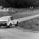 HILL CLIMB - Fintray 05 August, 1979, David Gillanders (Ford Escort RS1800) Exiting Ruin Corner