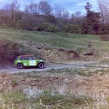 HILL CLIMB - Fintray 05 August, 1979 (Unknown Mini driver about to head-butt the scenery)