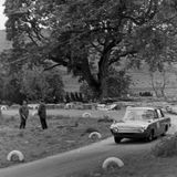 HILL CLIMB - Fintray 05 June, 1966 (Unknown driver in a Ford Corsair exiting Ruin Corner)