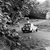 HILL CLIMB - Fintray, 07 August, 1983 (A very sideways Hillman Imp exiting Ruin Corner)