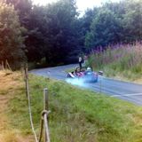 HILL CLIMB - Fintray 07 August, 1983, Graeme Wight Snr (Marlin) locks up under braking for the Hairpin