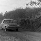 HILL CLIMB - Fintray 10 March, 1967, Bob Leckie (Hillman Imp) En route to the Finish