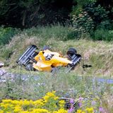 HILL CLIMB - Fintray, 11 August, 2007, Stewart Robb Snr. (Pilbeam Judd) Taking an unusual line at Ruin Corner