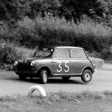 HILL CLIMB - Fintray 13 August, 1967, Ricky Gauld (Mini Cooper) Understeering at Combine Corner
