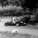 HILL CLIMB - Fintray 13 August, 1967 (Unknown driver suffering stub axle failure in Ruin Corner)
