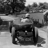 HILL CLIMB - Fintray 16 June, 1985, Chris.Chilcott (Frazer Nash) leaves the start
