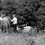 HILL CLIMB - Fintray 16 June, 1985, Roy Lane (Pilbeam BMW MP50) If you go down to the woods today.....Roy got a big surprise shortly after leaving the start