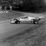 HILL CLIMB - Fintray 16 June, 1985, Roy Lane (Pilbeam BMW MP50) Spinning at Ruin Corner (1)