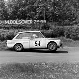 HILL CLIMB - Fintray 16 June, 1985 (Sunbeam Imp Sport driver trying hard through Ruin Corner)