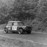 HILL CLIMB - Fintray 17 June, 1979, John Whyte (Mini 1275GT) Exiting the Hairpin
