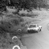 HILL CLIMB - Fintray 21 July, 1968, Andrew Smith (Jaguar E-Type) Exiting Corner