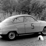 HILL CLIMB - Fintray 24 September, 1967, Brian Park (Saab) At the Hairpin