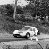 HILL CLIMB - Fintray 25 June, 1967 (Unknown driver and car braking for the Hairpin)
