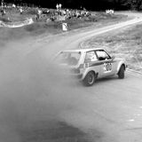 HILL CLIMB - Fintray 25 June, 1989, Leslie Mills (Talbot Sunbeam) Recovering from an over-enthusiastic entry to Ruin Corner