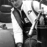 HILL CLIMB - Fintray 27 May, 1984, Alister Douglas-Osborne checking tyre pressures