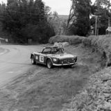 HILL CLIMB - Fintray 27 May, 1984, Gilbert Campbell (Triumph TR5) Taking an interesting line through Ruin Corner...(2)