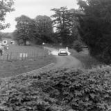 HILL CLIMB - Fintray 27 May, 1984, Hugh Keir (Tiurmph TR7V8) Last of the late brakers on entry to Ruin Corner