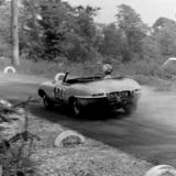 HILL CLIMB - Fintray 30 June, 1968 (Unknown Jaguar E-Type driver tyre-smoking on exiting the Hairpin)