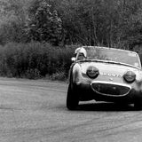 HILL CLIMB - Fintray 30 June, 1968, (Unknown driver in his Austin Healey Sprite at the Hairpin)
