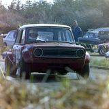 HILL CLIMB - Rumster, 29 May, 1978, John Whyte (Mini 1275GT) Leaving the Start