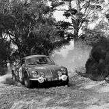 Nigel Hollier, (Renault Alpine), Scottish Rally, Inschriach Forest, 1970