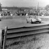 RACE - Ingliston, 03 September, 1967, Ernie Blackadder (Lotus Elan) Heading for the barrier...