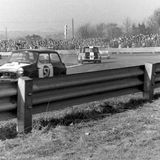RACE - Ingliston, 07 April, 1968, Ted Clark (Mini Cooper) A novel approach to Gardeners Corner