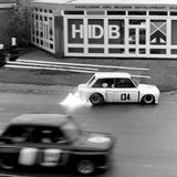 RACE - Ingliston, 14 October, 1979, Marty Dunn (Hillman Imp) This is what one does when one's car goes on fire (1)