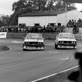 RACE - Ingliston, 20 July, 1980, two BMW Counties Challengers entering Arena
