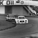 RACE - Ingliston, 20 July, 1980, Doug Niven (VW Beetle) leading Laurence Jacobsen (Chevron-based Imp) into Arena