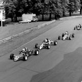 RACE - Ingliston, Unknown date, May, 1990, Geordie Taylor leading the pack into the arena (1)