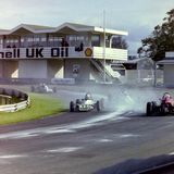 RACE - Ingliston, Unknown date, unknown month, 1982 Formula Fords entering Arena (Although Geordie Taylor) took a rather unusual line (1)