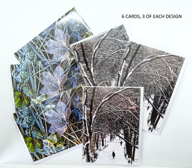 Set of 6 A6 Christmas/Winter cards