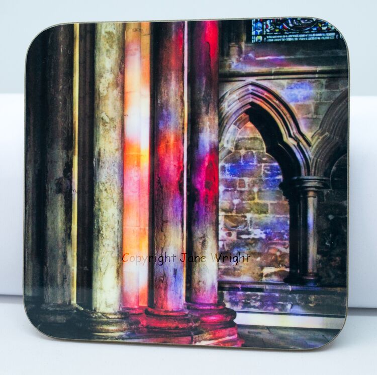 Coaster, 'Pillar colours' Lincoln Cathedral