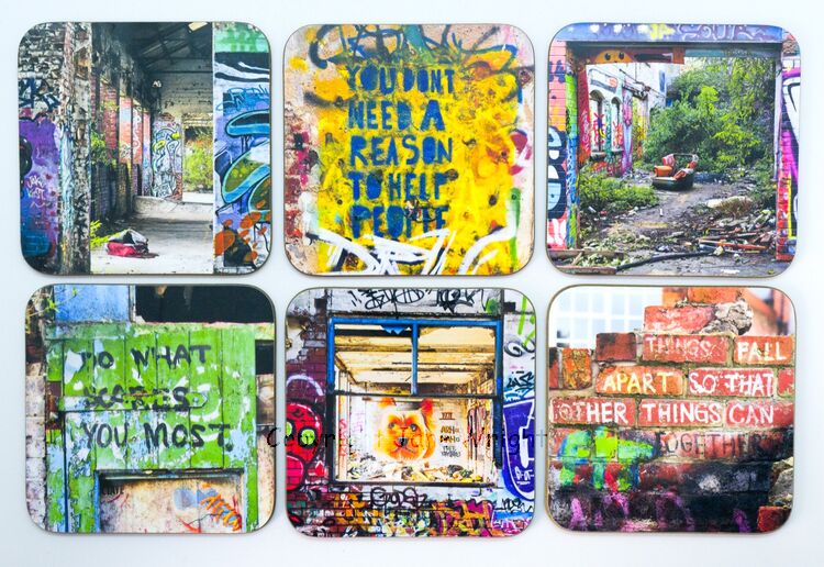 Set of 6 coasters, SHEFFIELD