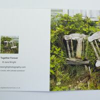 Closer view of the card 'Together Forever' Can be purchased as a single card, or in the pack of 5 shown.