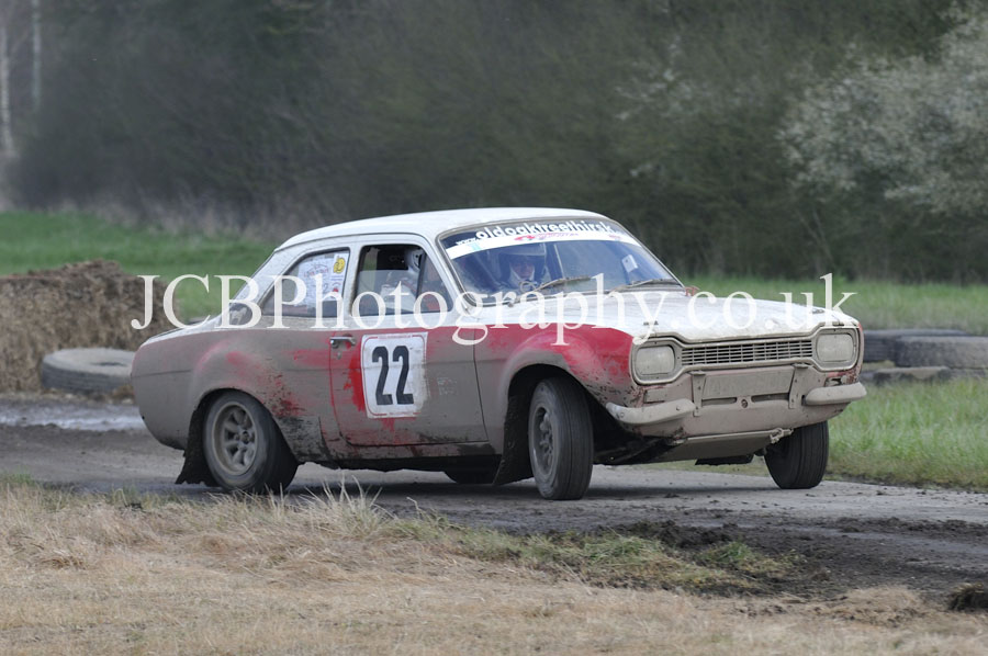 Ford Escort MkI driven by Nick Kitching and co-driver Andrew Trollope