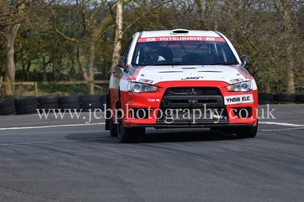 Mitsubishi Evo X driven by Tim Pearcey