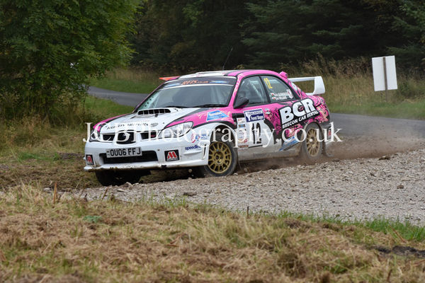 Subaru Impreza driven by Sara Williams and co-driver Mark Glennerster