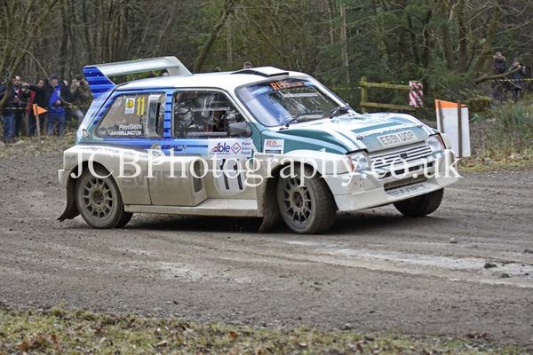MG Metro 6R4 driven by Pete Smith and co-driver John Millington