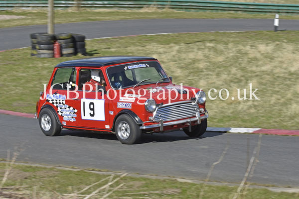 Morris Mini driven by Anthony Patrick