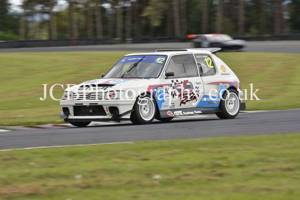 Peugeot 205 16R driven by Scott Hubel