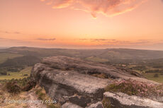 Baslow edge sunset afterglow