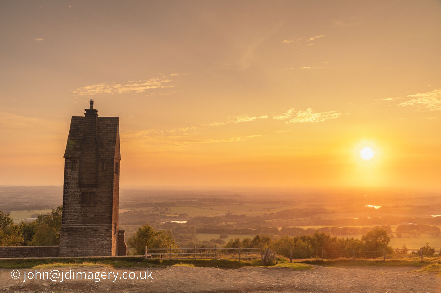 Pigeon tower sunset