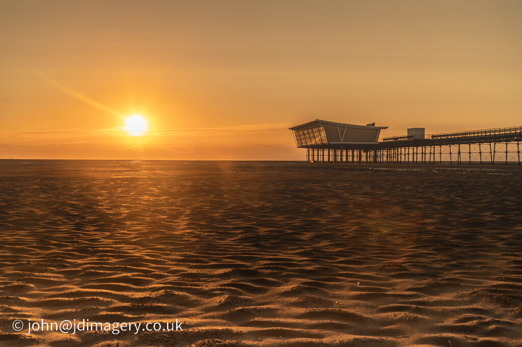 Southport pier at sunset
