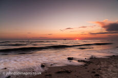 Sunset and high tide (Crosby beach)