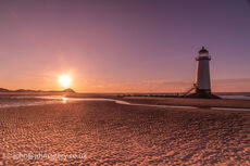 Sunset and river talacre beach