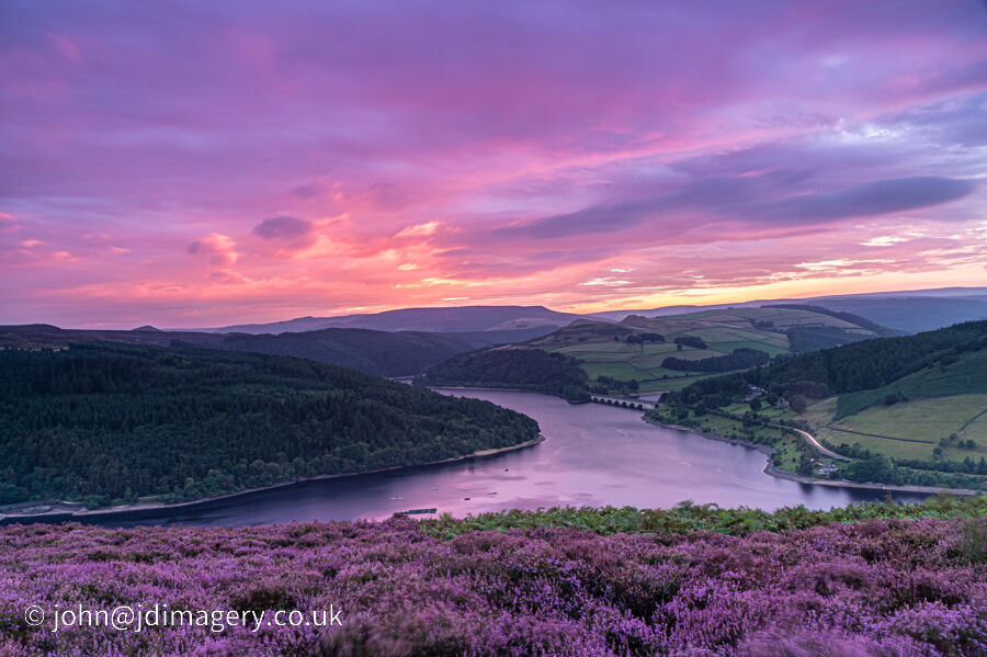 Sunset at Bamford edge