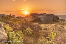 Sunset at Baslow edge