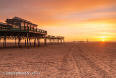 Sunset at Lytham pier